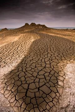 Mud volcano Foto stock