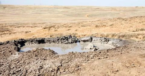 Mud volcano Stock Photos