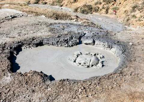 Mud volcano Stock Photos