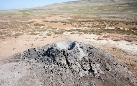 Mud volcano Stock Photos