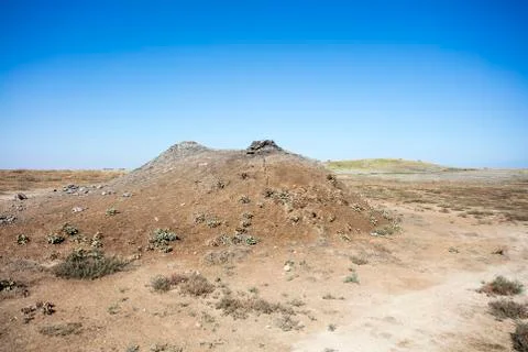 Mud volcano Stock Photos