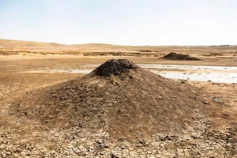 Mud volcano Stock Photos