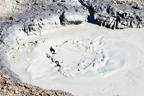 Mud volcano Stock Photos