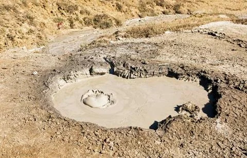Mud volcano Stock Photos