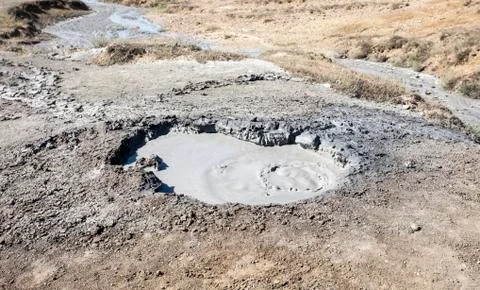 Mud volcano Stock Photos