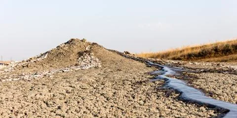 Mud volcano Stock Photos