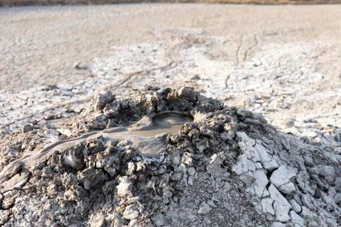 Mud volcano Stock Photos