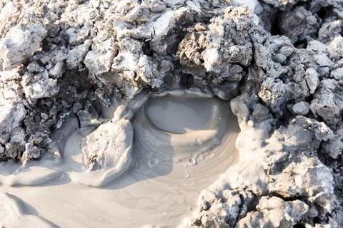 Mud volcano Stock Photos
