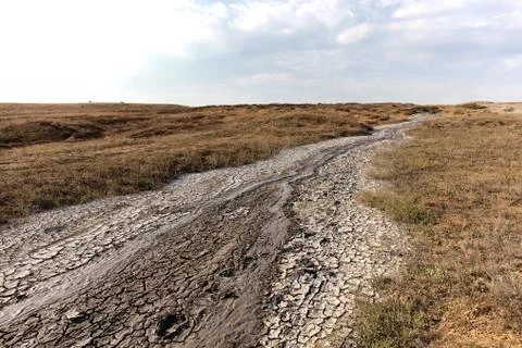 Mud volcano Stock Photos
