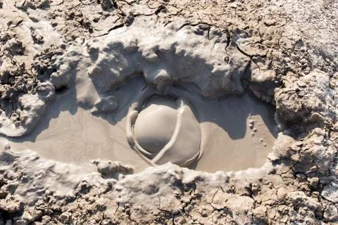 Mud volcano Stock Photos