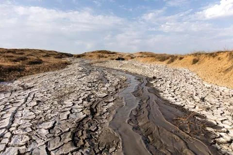 Mud volcano Stock Photos