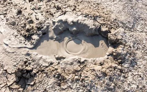 Mud volcano Stock Photos