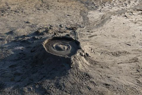 Mud Volcano 写真素材