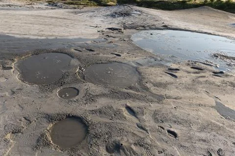 Mud Volcano 写真素材