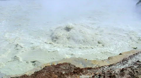 Mud volcano,  Yellowstone NP Stock Footage 306061