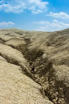 Mud volcanoes Stock Photos