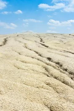 Mud volcanoes Stock Photos