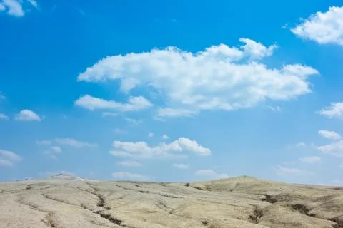 Mud volcanoes Stock Photos