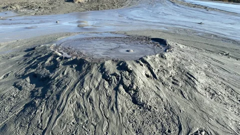 The Mud Volcanoes of Romania Stock Footage 221254404