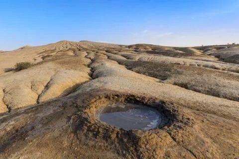 Mud Volcanoes, Romania Stock Photos