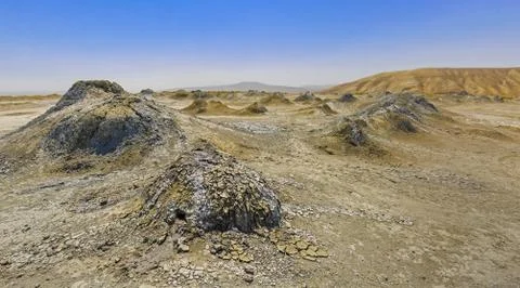 The mud vulkanoes Stock Photos