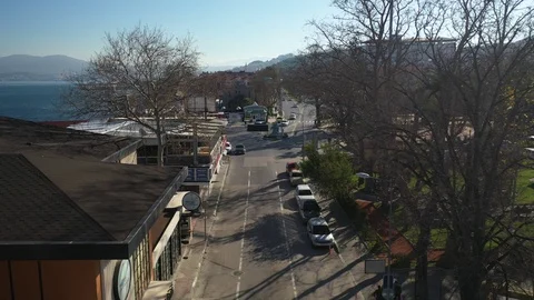 Mudanya drone stabil Stock Footage 127112295