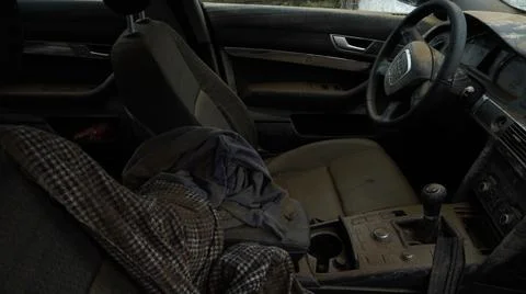 Muddy car interior Stock Photos