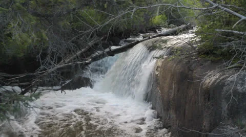 Muddy Creek Waterfall Stock Footage 25627470