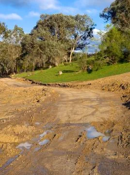 Muddy farm Stock Photos