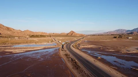Muddy Mountain Road Stock Footage 126866604