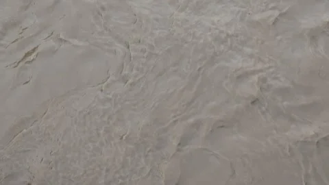 Muddy river after rains Vídeo Stock 244048799