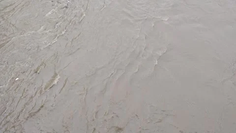 Muddy river after rains Stock Footage 244048803