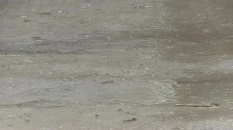 Muddy road in the rain 2 Stock Footage 19254534