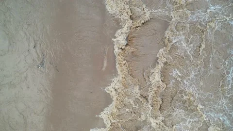 Muddy stream after the rain Stock Footage 170178495