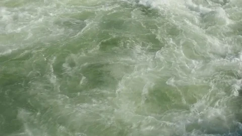 Muddy streams of water with whirlpools Stock Footage 74556070