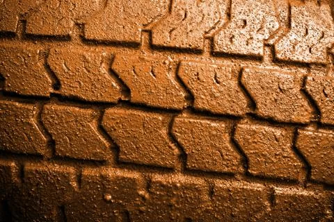 Muddy tire Stock Photos