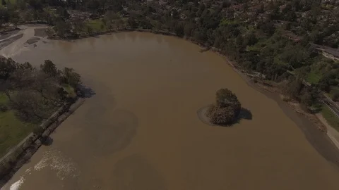 Muddy Vasona Lake 库存影片 95495143