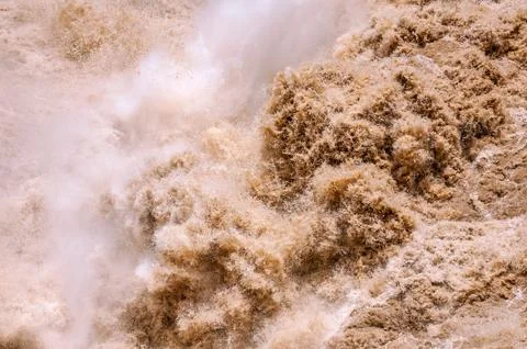 Muddy Water Rapids closeup Stock Photos