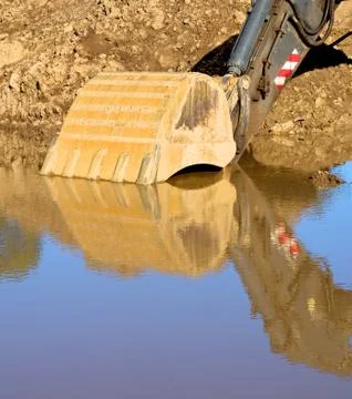 Muddy work Foto stock