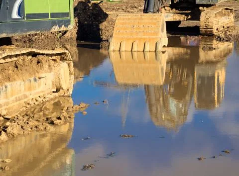 Muddy work Foto stock