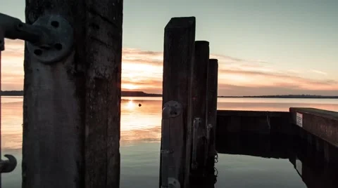 Mudeford Sunset TimeLapse Stock Footage 59510484