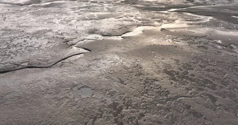 Mudflats at low tide Stock Footage 247807206