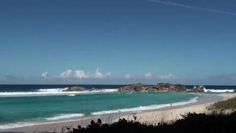 Mudjin Harbour : Going for a swim Stock Footage 168293172