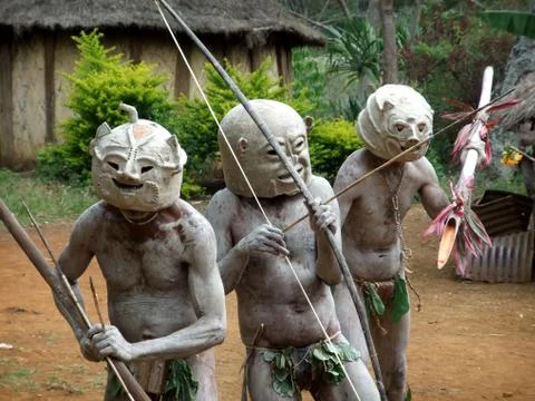 Mudman papua Stock Photos