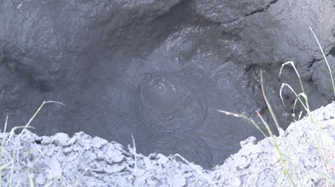 Mudpool wider Stock Footage 946937