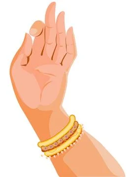 Mudra Hand, Indian gesture of knowledge Stock Illustration