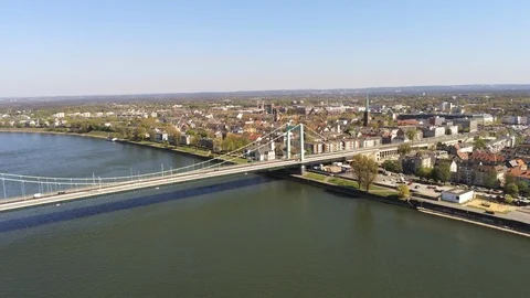 Muelheim bridge in Cologne Stock Footage 107134404