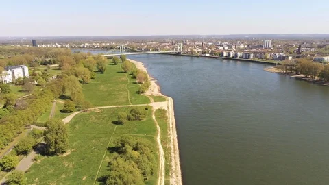 Muelheim bridge in Cologne Stock Footage 107143467