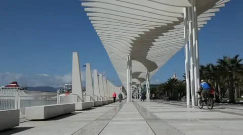 Muelle Uno, Malaga Spain Stockbeeldmateriaal 22312768