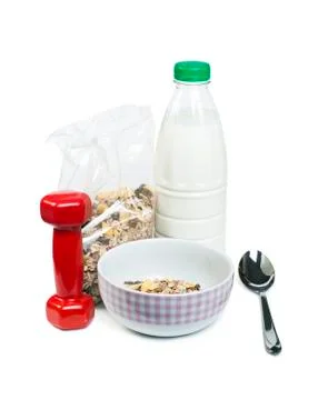 Muesli breakfast Stock Photos